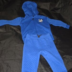 Disney Baby Bean Quilted Hoodie Set in Royal Blue